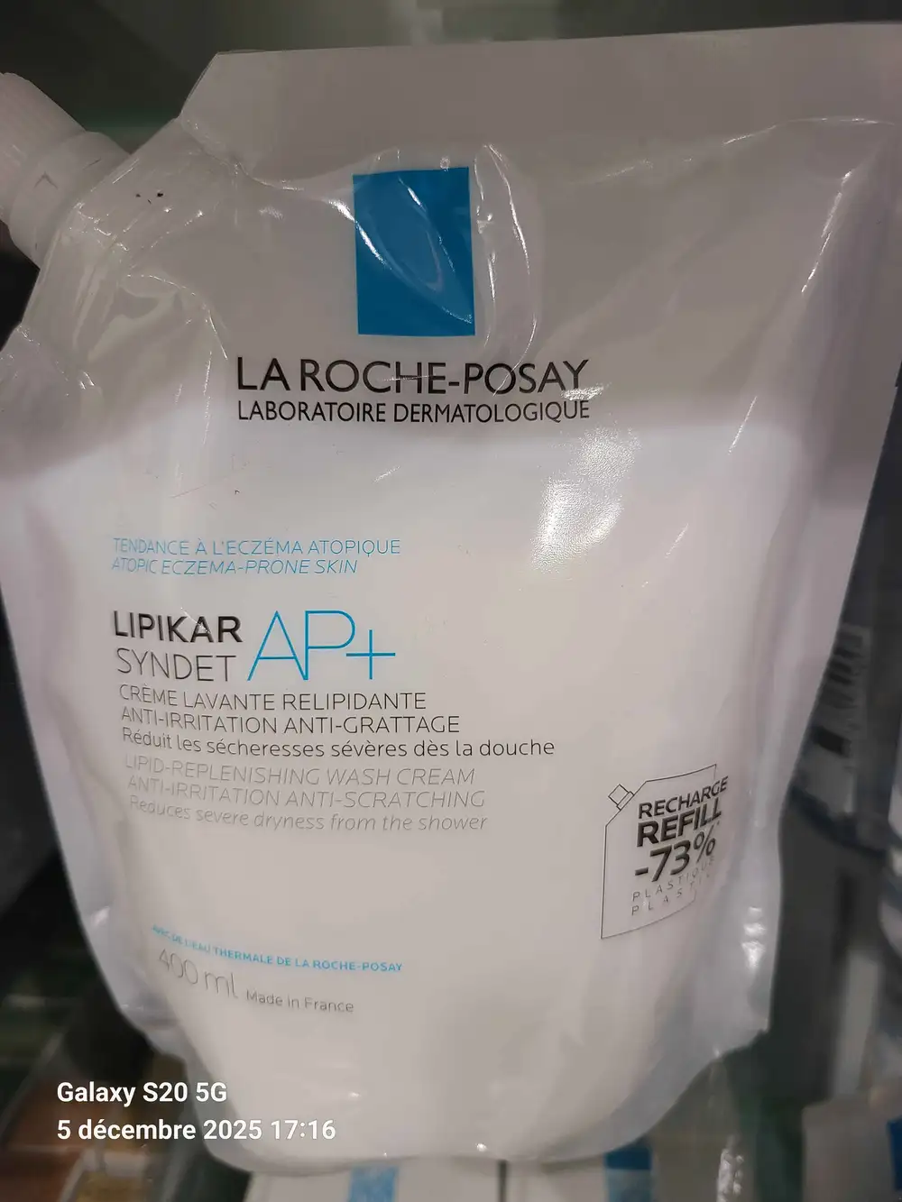 LA ROCHE-POSAY - Lipikar syndet AP+ - Crème lavante relipidante