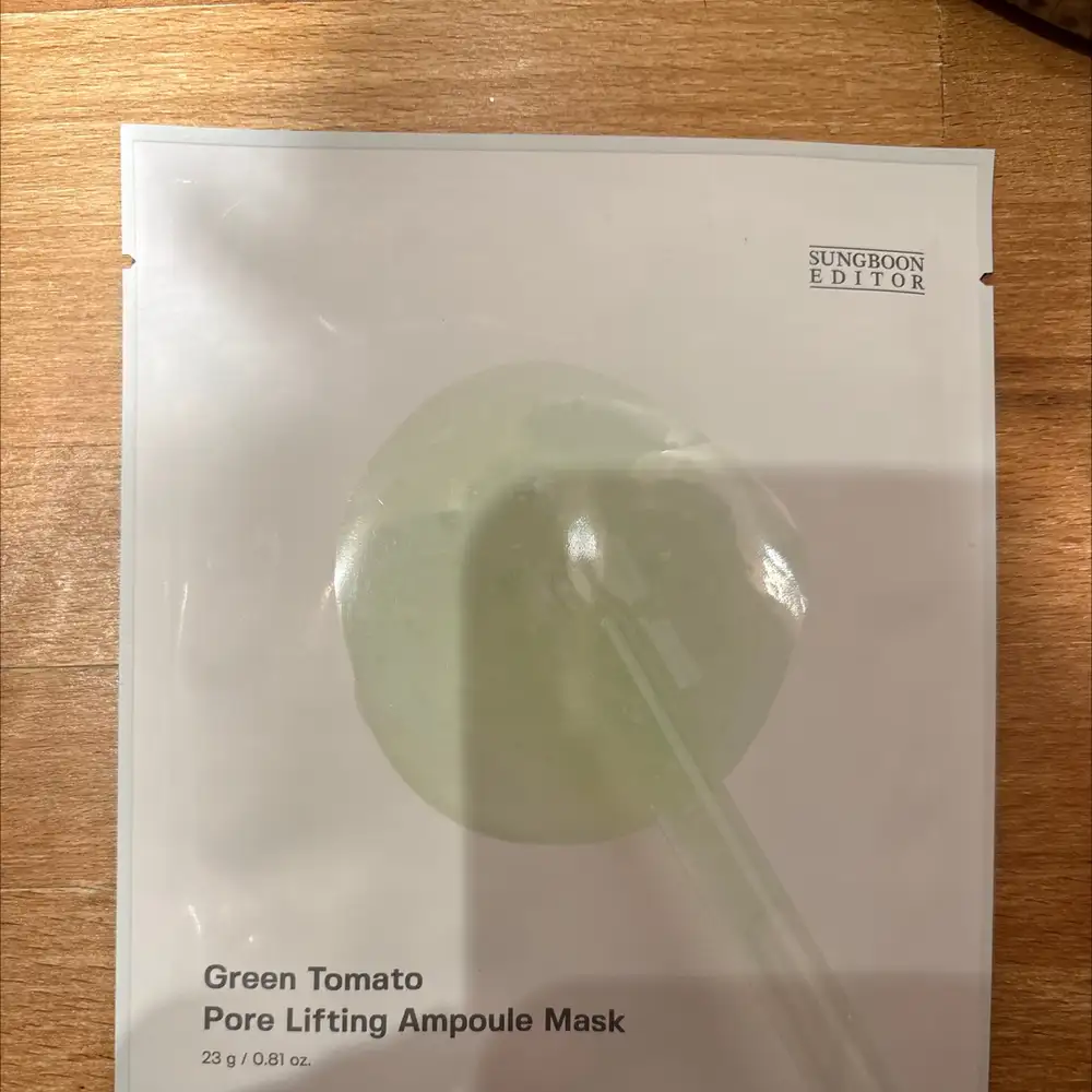 SUNGBOON EDITOR - Green tomato pore lifting ampoule mask