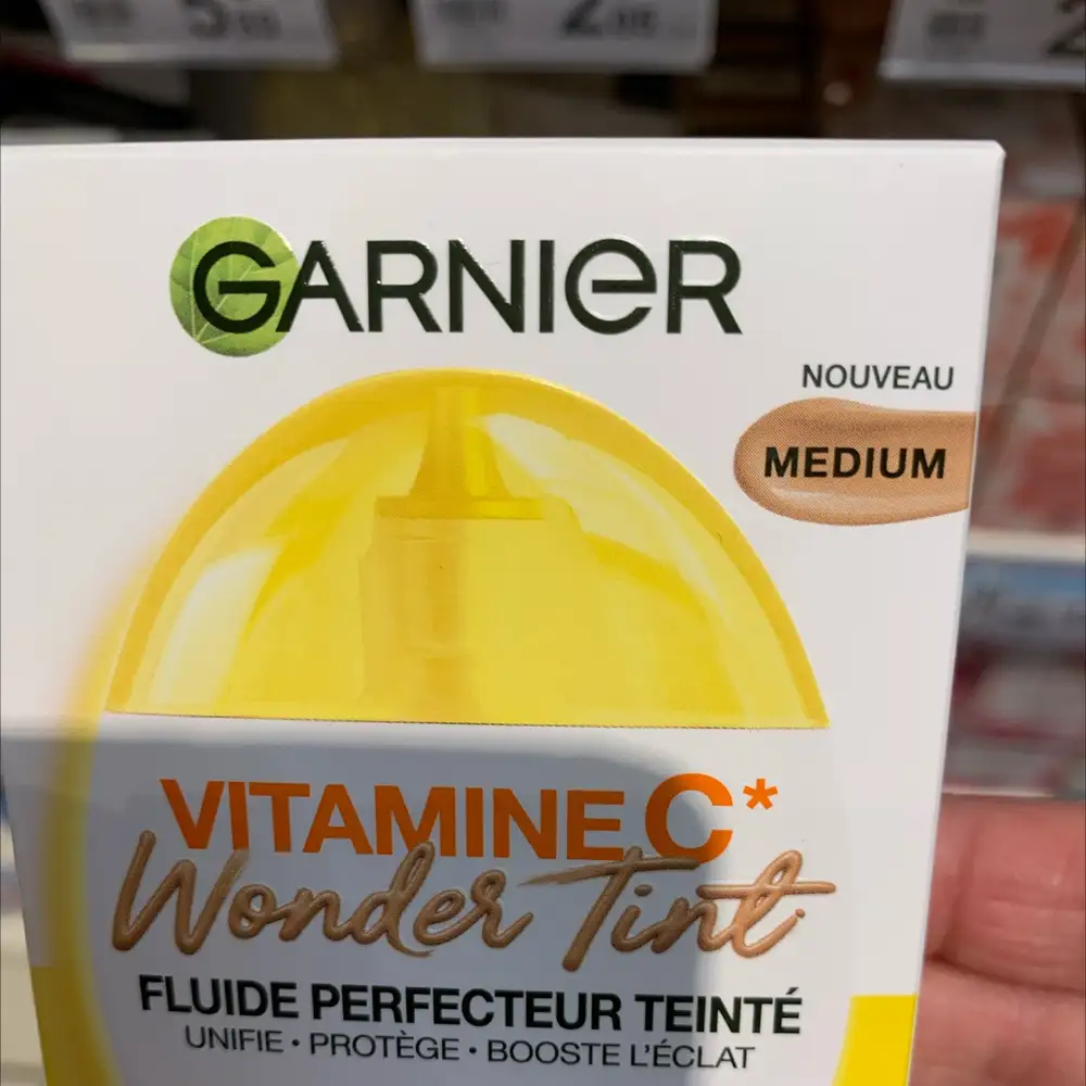 GARNIER - Vitamine C wonder tint - Fluide perfecteur teinté