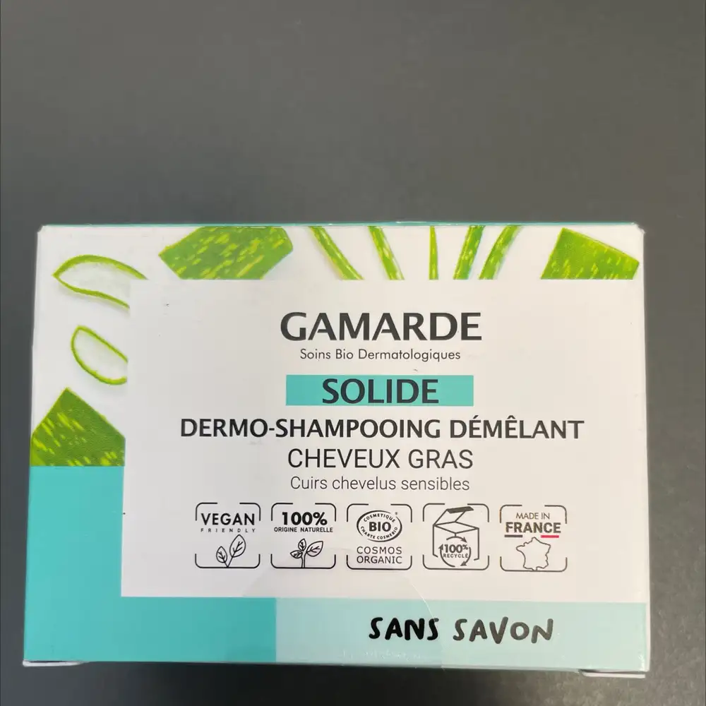 GAMARDE - Dermo-shampooing démêlant solide cheveux gras