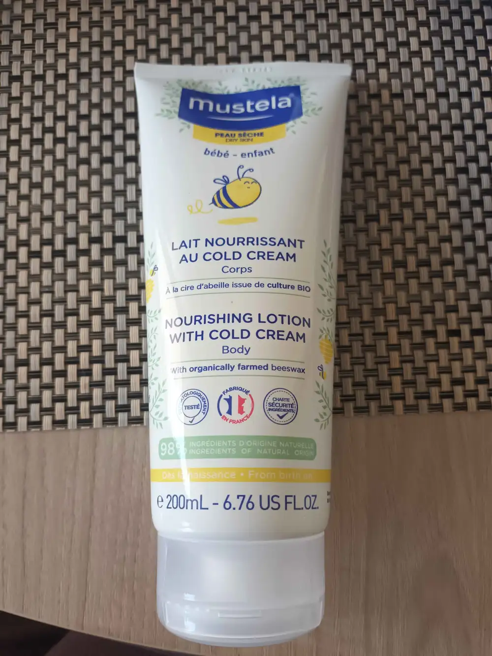 MUSTELA - Bébe-enfant - Lait nourrissant au cold cream