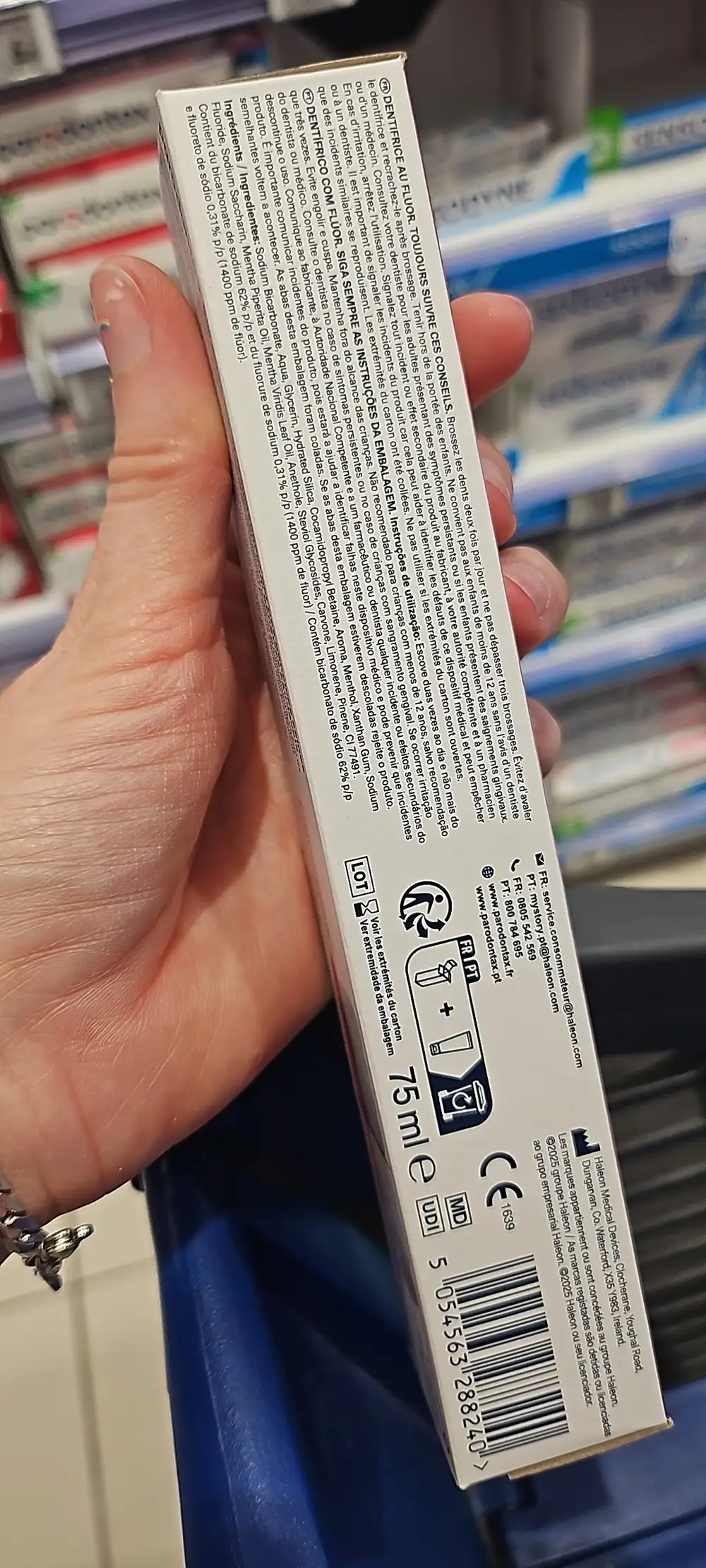 PARODONTAX - Soin gencives blancheur - Dentifrice au fluor