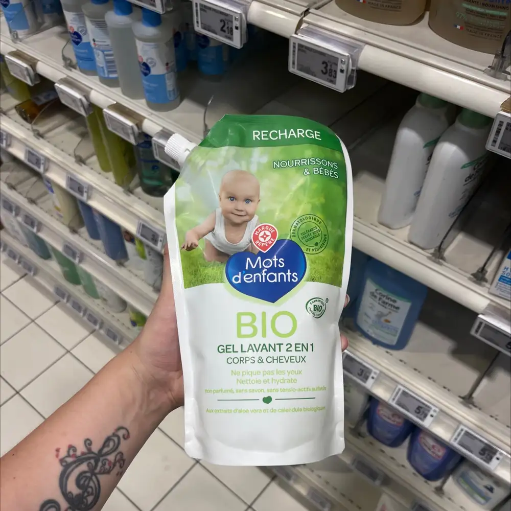 MARQUE REPÈRE - Mots d'enfants - Bio gel lavant 2 en 1