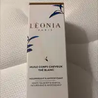 LÉONIA PARIS - Huile corps cheveux thé blanc