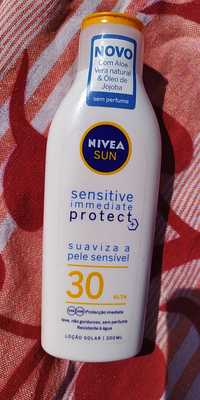NIVEA SUN - Sensitive immediate protect+ - Loçao solar 30 alta