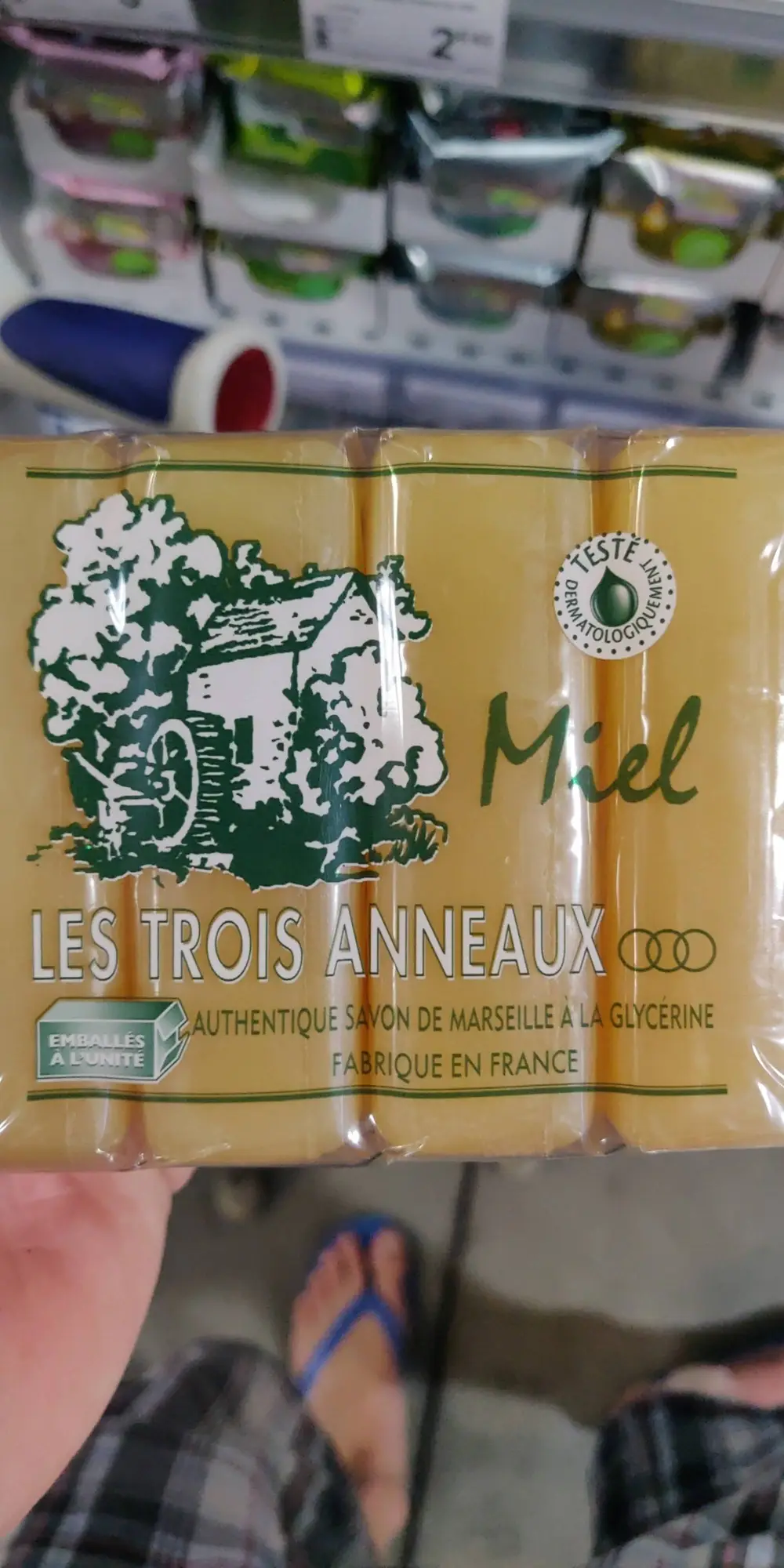 LES TROIS ANNEAUX - Miel - Savon de Marseille à la glycérine