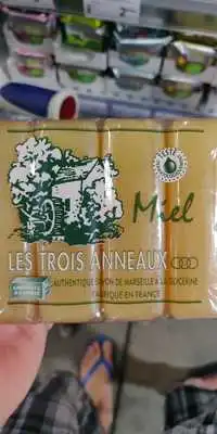 LES TROIS ANNEAUX - Miel - Savon de Marseille à la glycérine