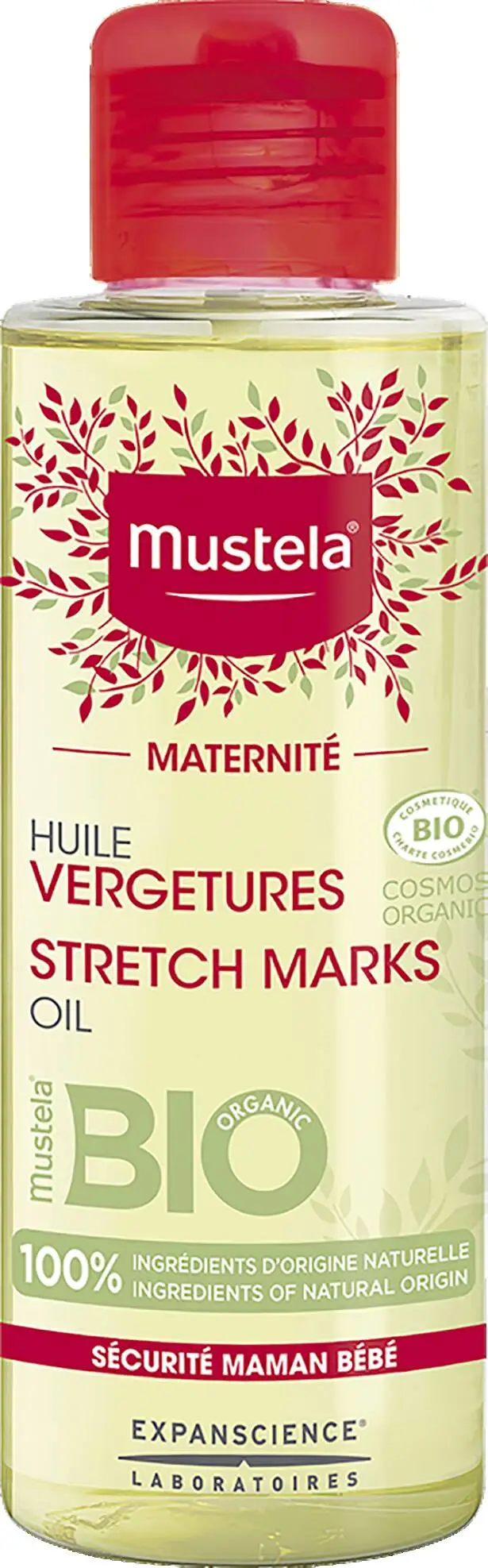 MUSTELA - Huile vergetures certifiée BIO 105ml - Maternité