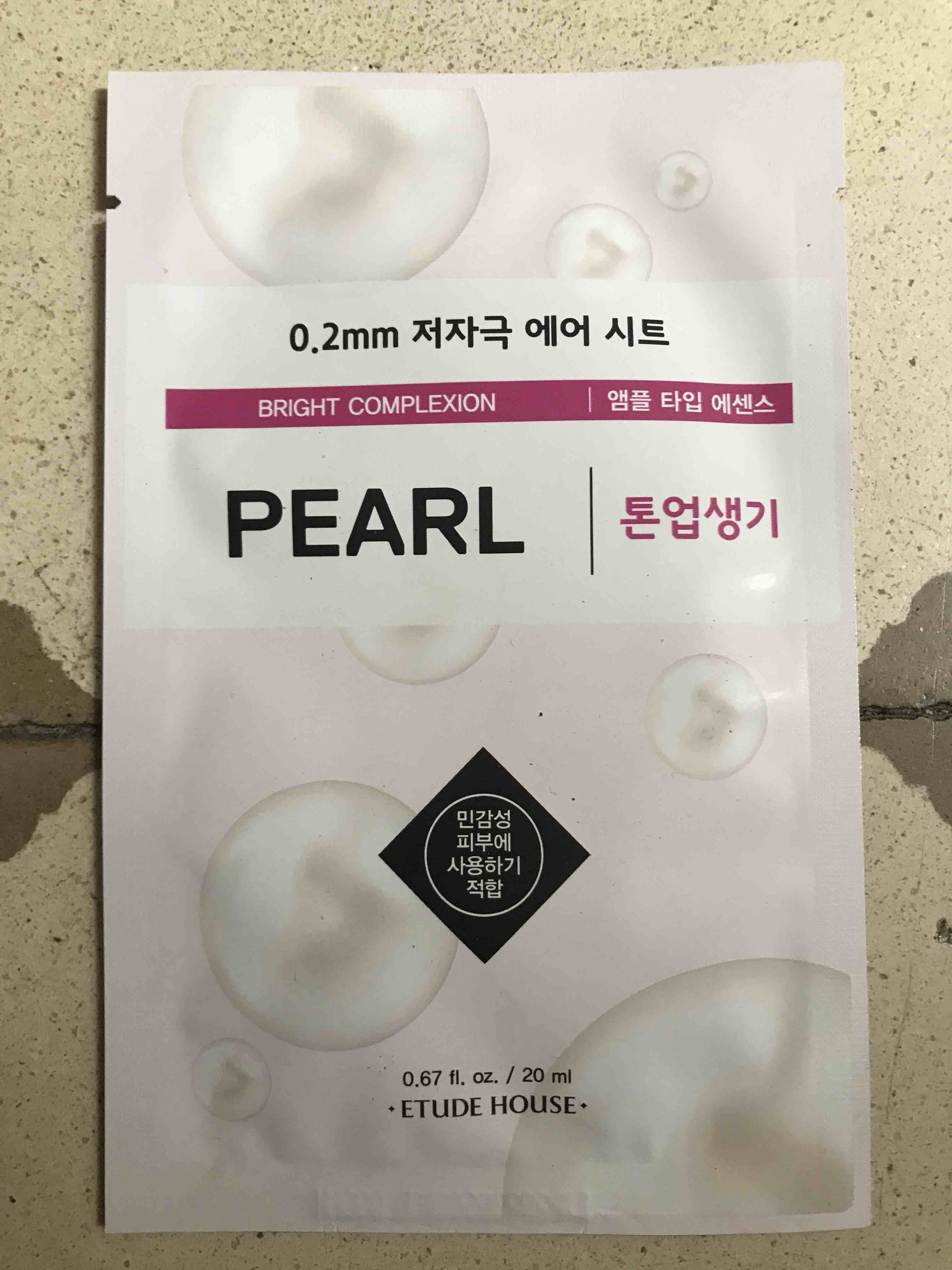 ETUDE HOUSE - Pearl - Bright complexion 0.2 air mask