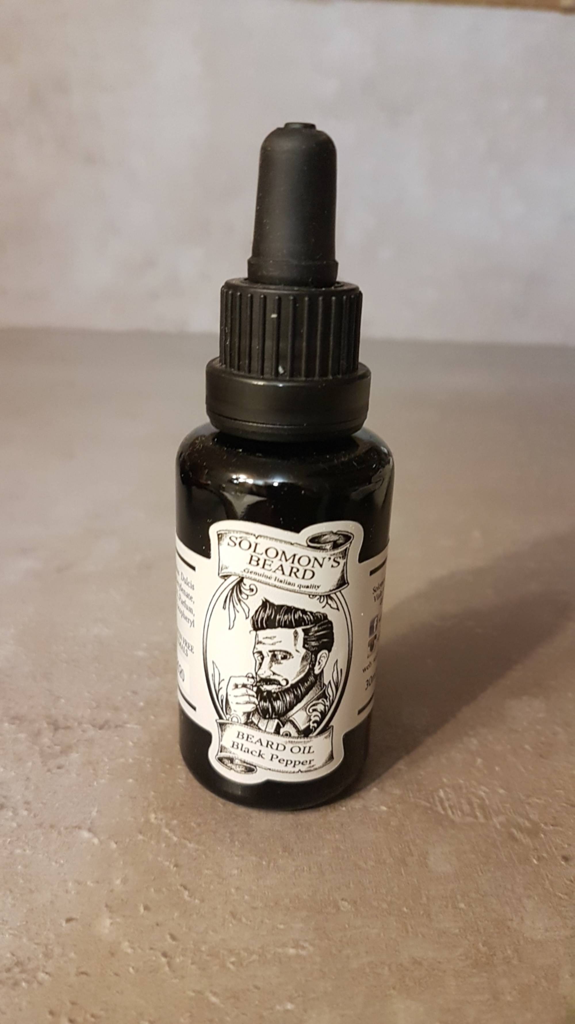 SOLOMON'S BEARD - Beard oil - Black pepper