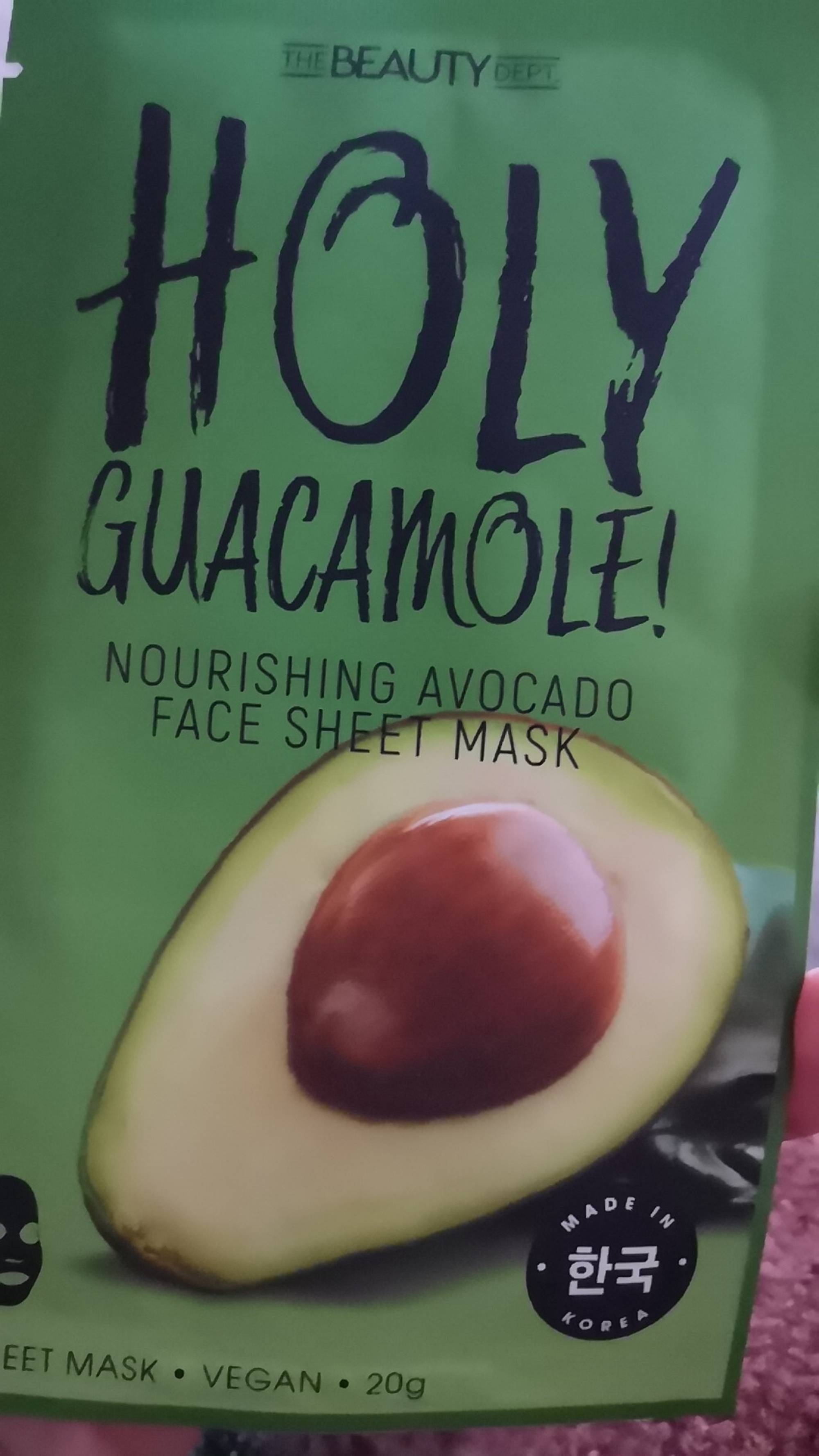 THE BEAUTY DEPT - Holy guacamole ! - Nourishing avocado face sheet mask