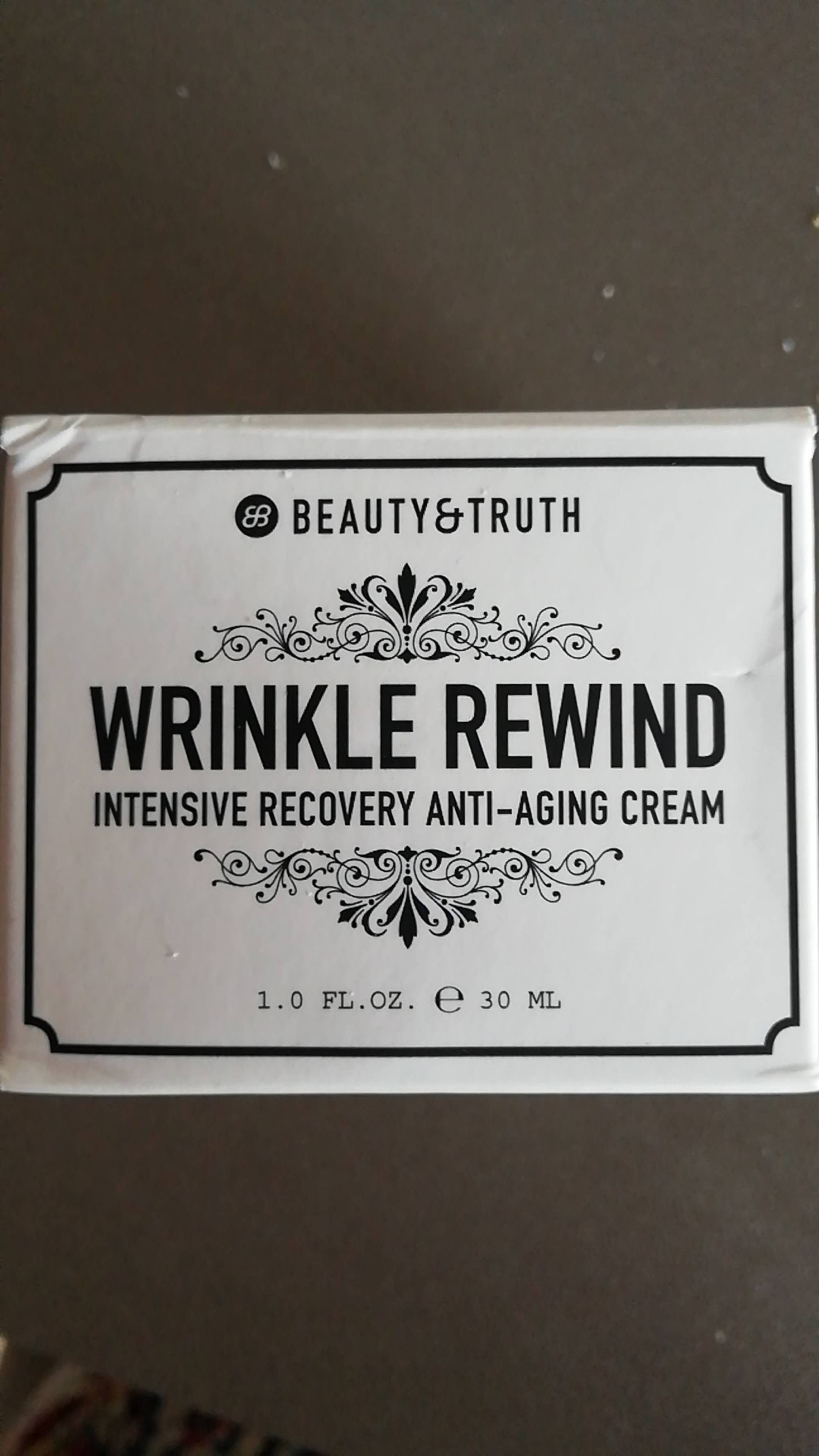 BEAUTY & TRUTH - Wrinkle rewind - Intensive recovery anti-aging cream