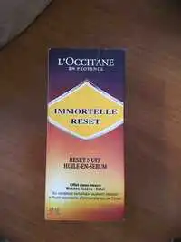 L'OCCITANE - Immortelle Reset - Reset nuit huile en sérum