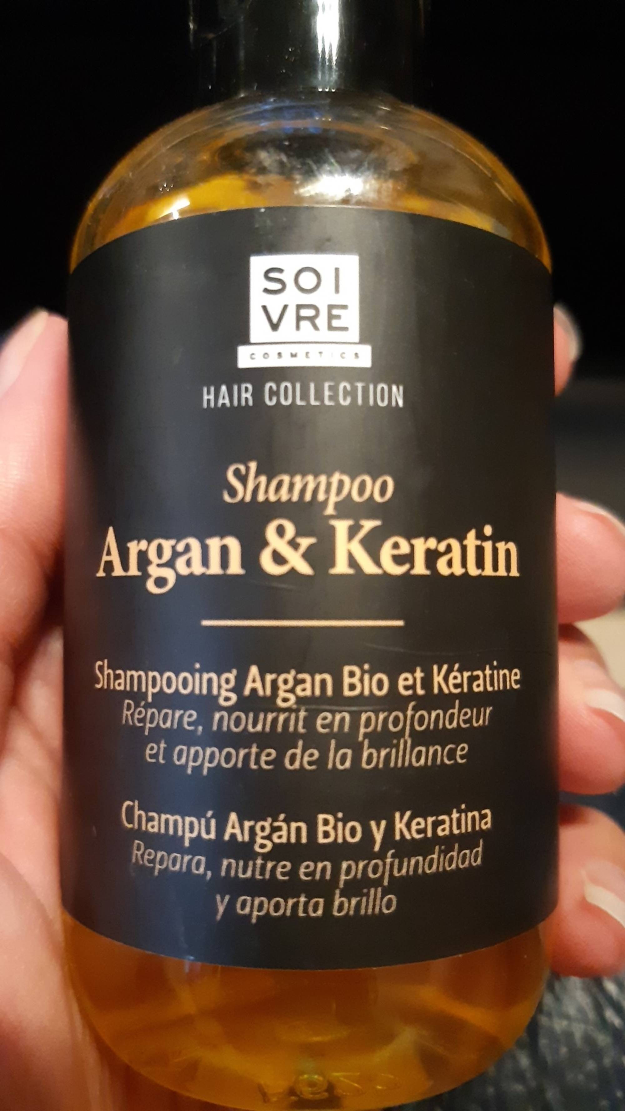 SOIVRE - Shampooing argan bio et kératine