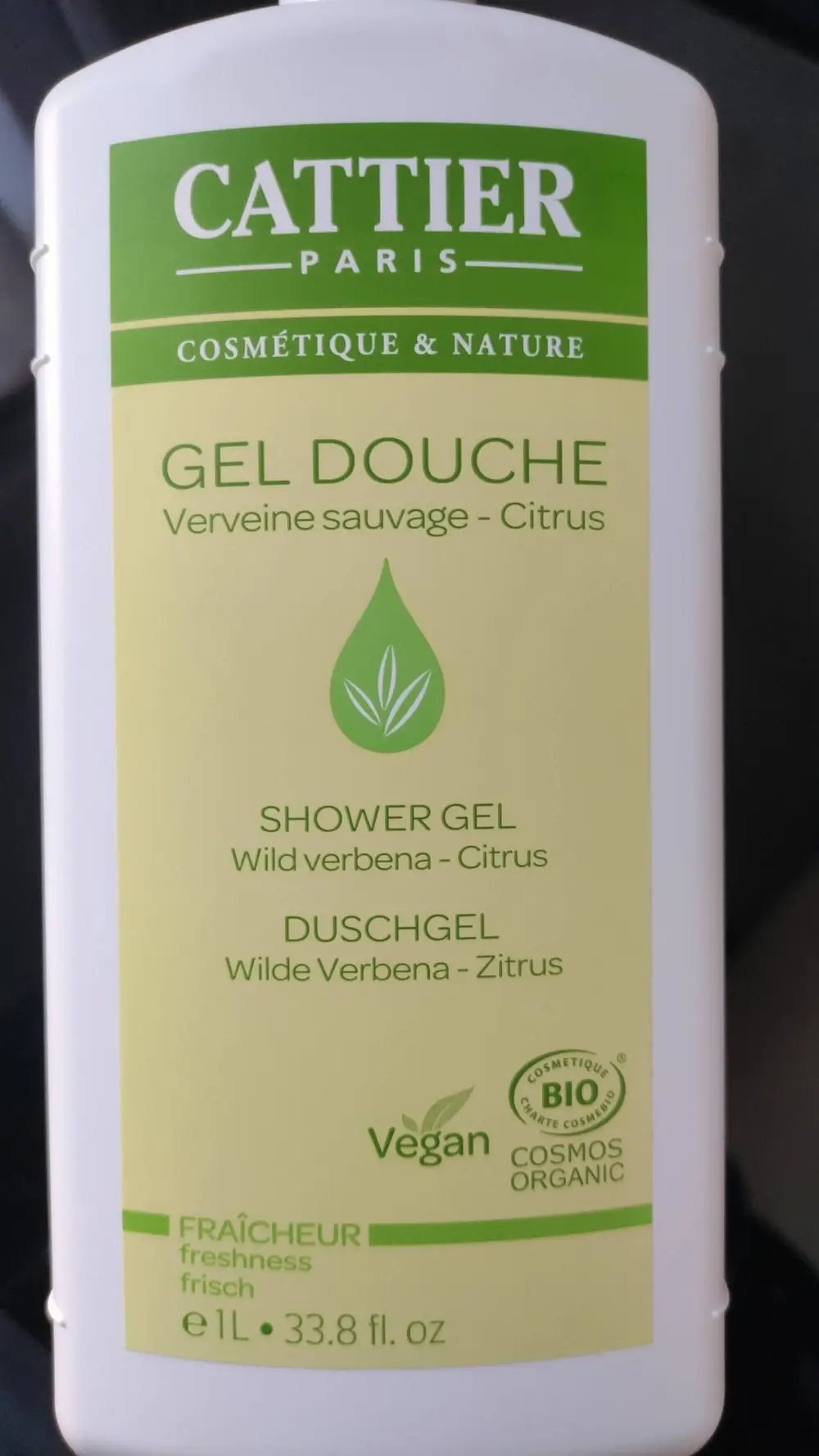 CATTIER - Gel douche verveine sauvage-citrus