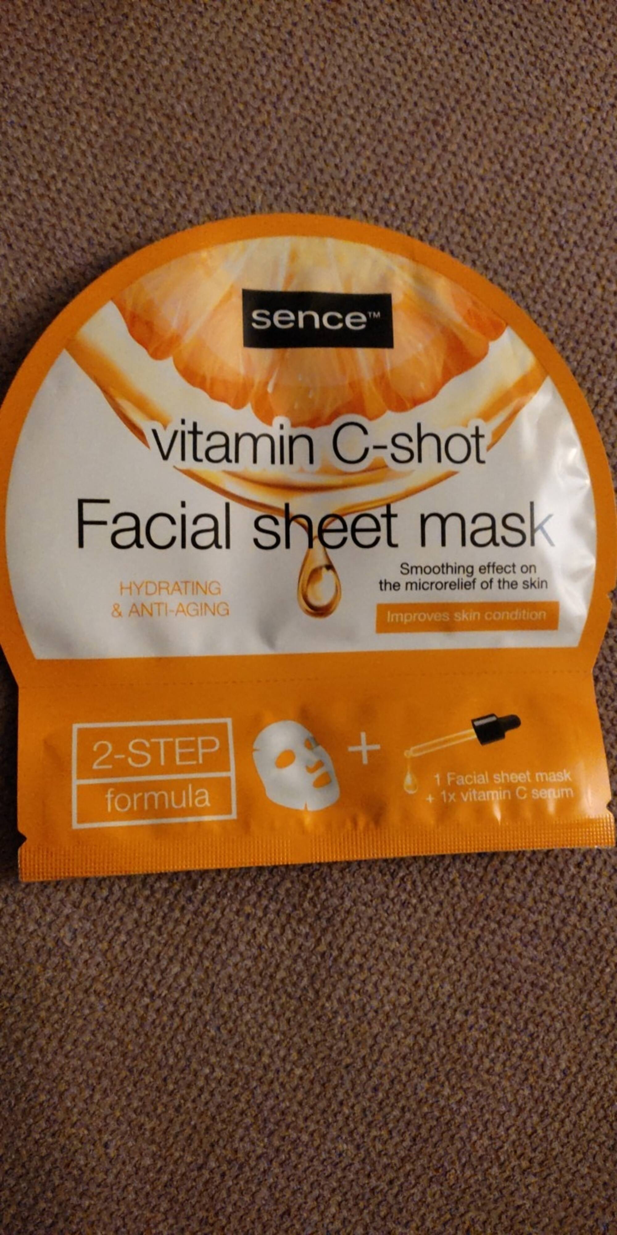 SENCE - Vitamin C-shot - Facial sheet mask