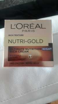 L'ORÉAL PARIS - Nutri-gold - Ultimate nutrition night rich cream