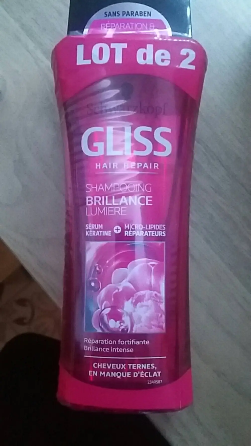 SCHWARZKOPF - Gliss - Shampooing brillance lumière
