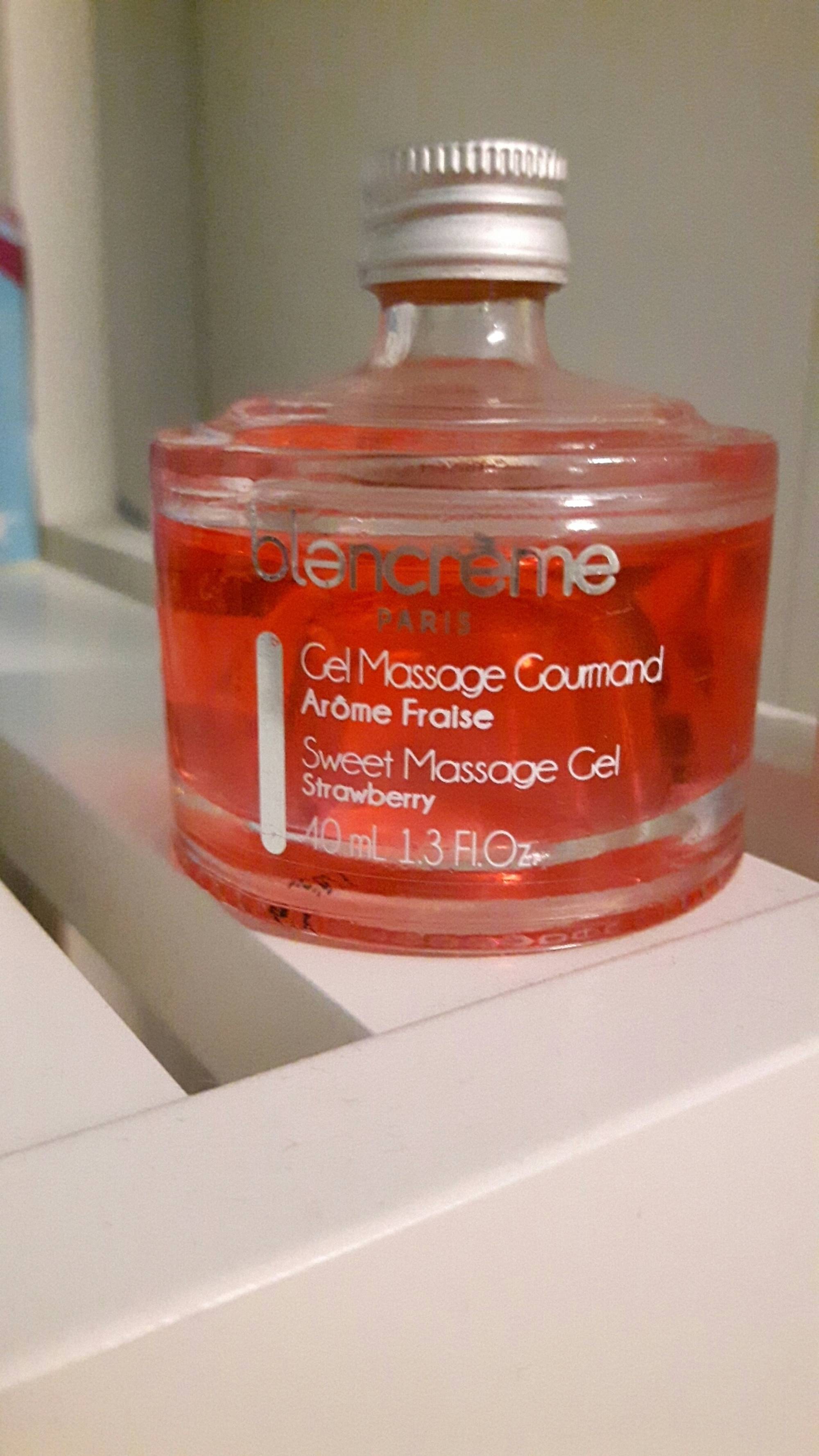 BLANCRÈME - Gel massage gourmand arôme fraise