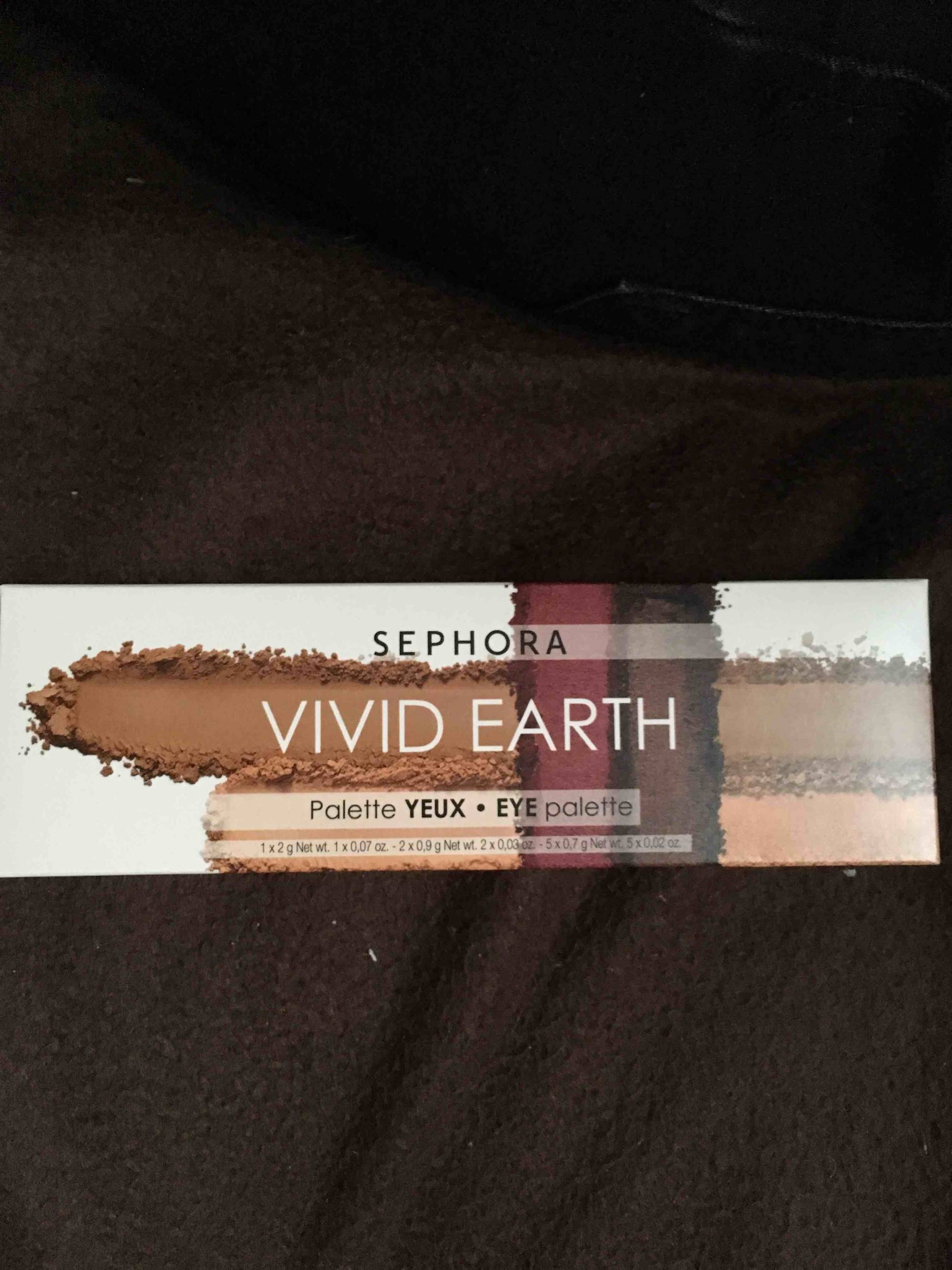 SEPHORA - Vivid earth - Palette yeux