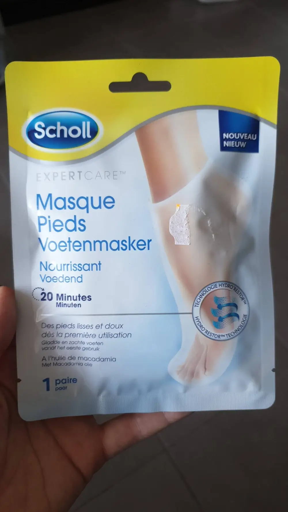 SCHOLL - Masque pieds Nourrissant