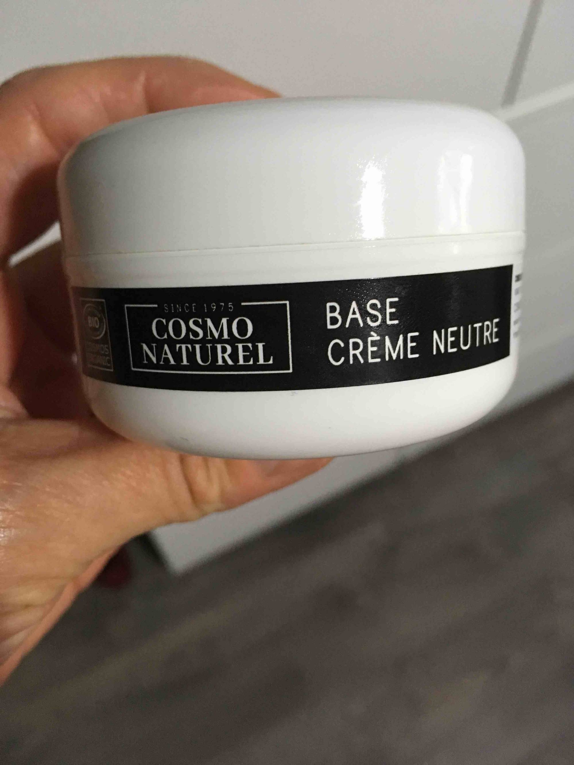 COSMO NATUREL - Base crème neutre bio