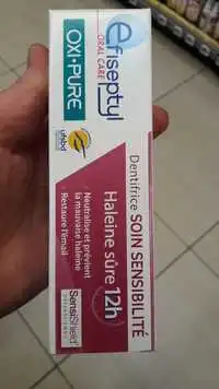 EFISEPTYL - Oxi-pure - Dentifrice soin sensibilité haleine sûre 12h