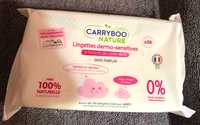CARRYBOO NATURE - Lingettes dermo-sensitives à l'extrait de coton bio