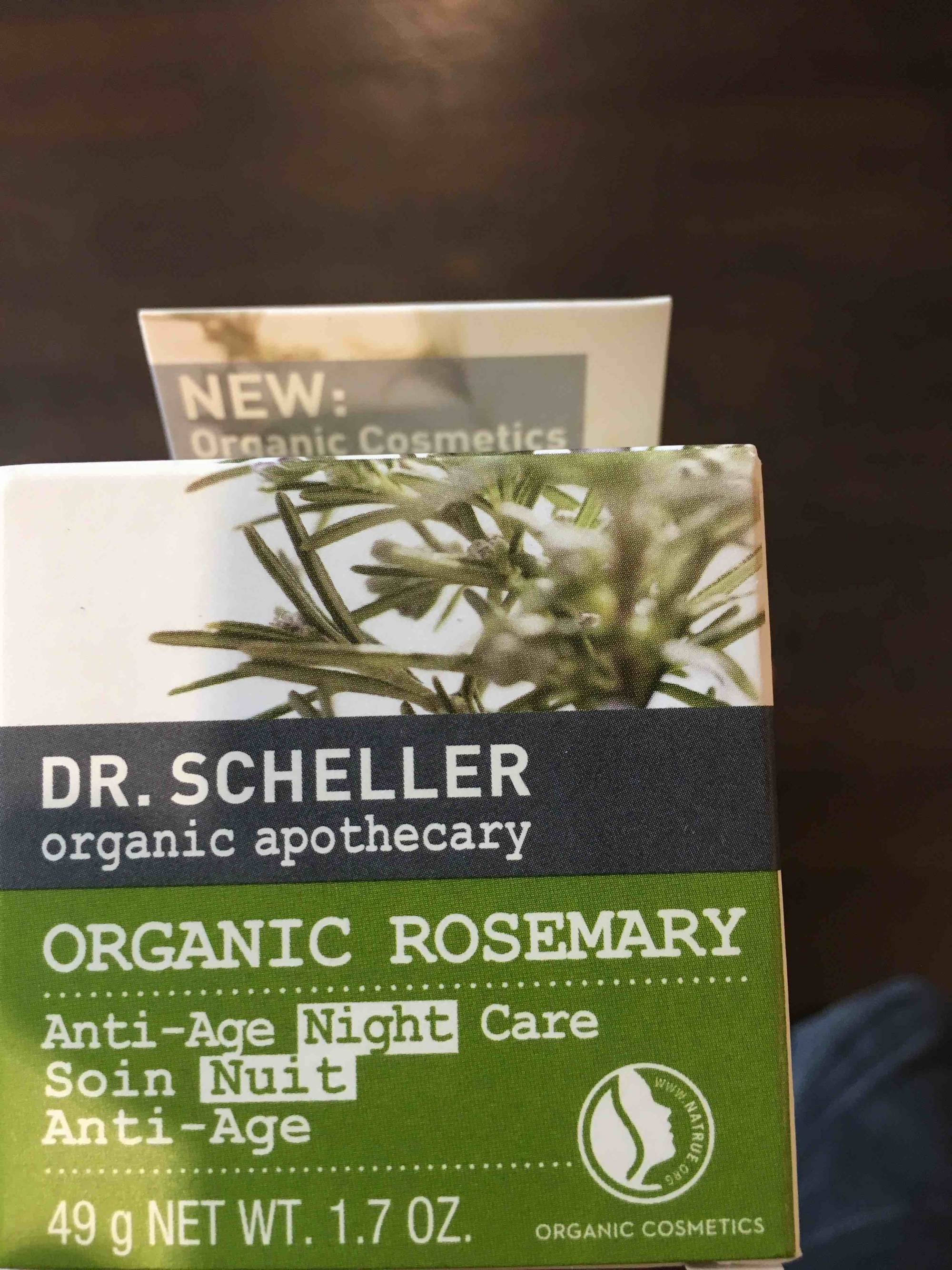 DR. SCHELLER - Organic rosemary - Soin nuit anti-age