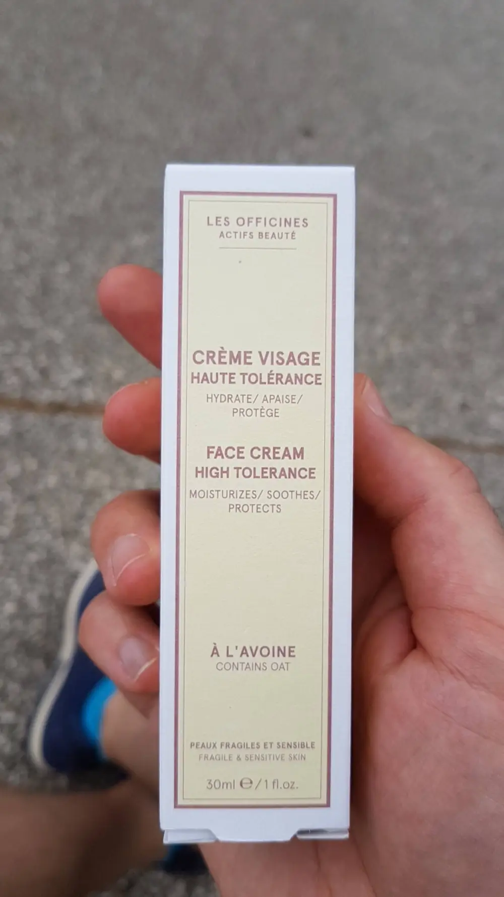 LES OFFICINES - Crème visage haute tolérance à l'avoine