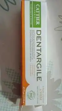 CATTIER - Dentargile - Dentifrice reminéralisant à l'argile