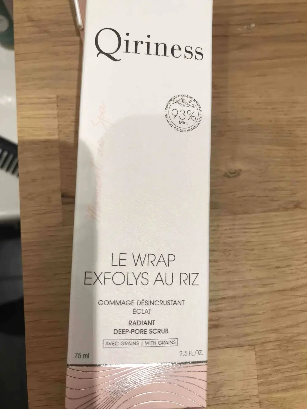 QIRINESS - Le Wrap exfolys au riz - Gommage désincrustant éclat