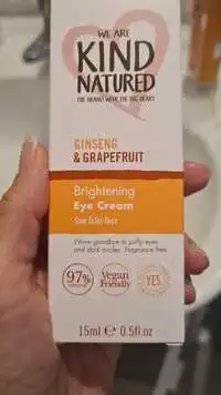 WE ARE KIND NATURED - Ginseng & Grapefruit - Brightening  Eye Cream