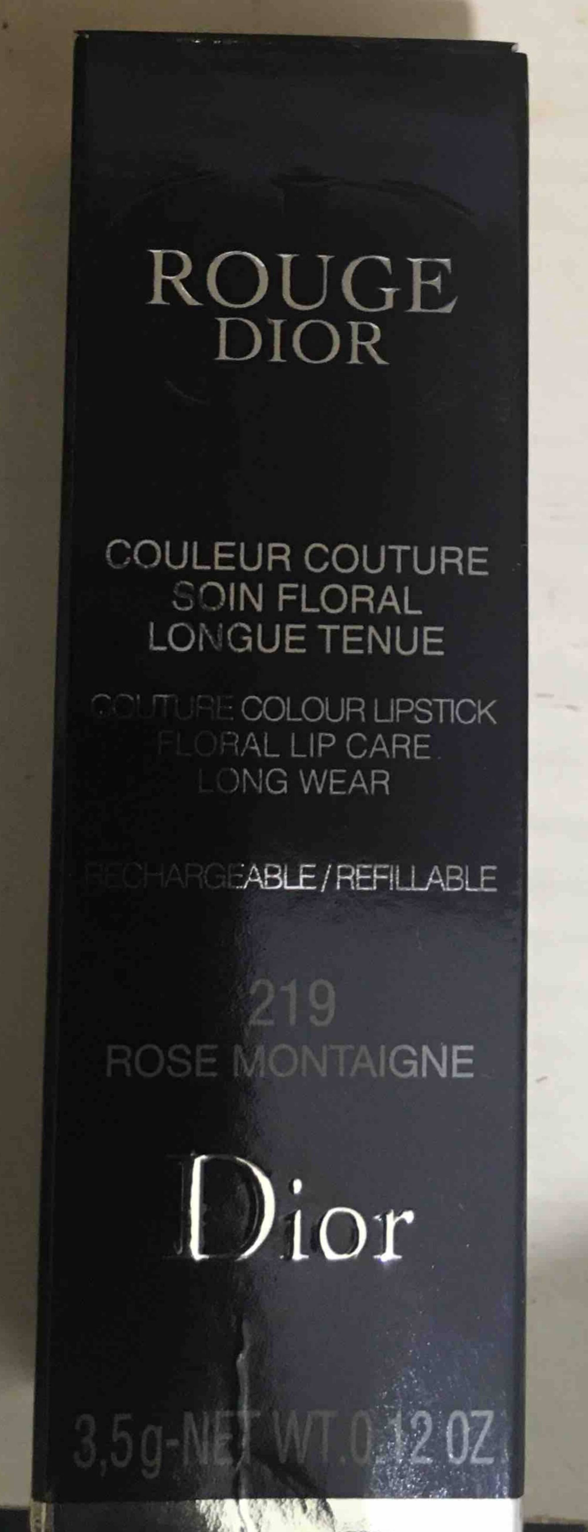 DIOR - Rouge Dior - Couleur couture soin floral longue tenue