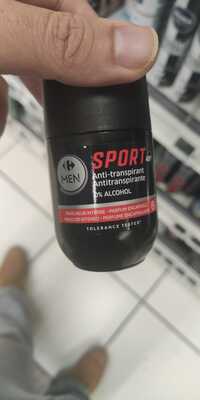 CARREFOUR - Men sport - Anti-transpirant 0% alcohol 48h