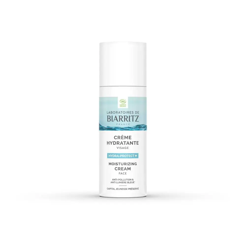 LABORATOIRES DE BIARRITZ - CRÈME HYDRATANTE VISAGE HYDRA-PROTECT + CERTIFIÉE BIO - 50 ML 