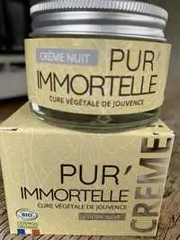 PROPOS'NATURE - Pur’immortelle - Crème nuit cure végétale de jouvence