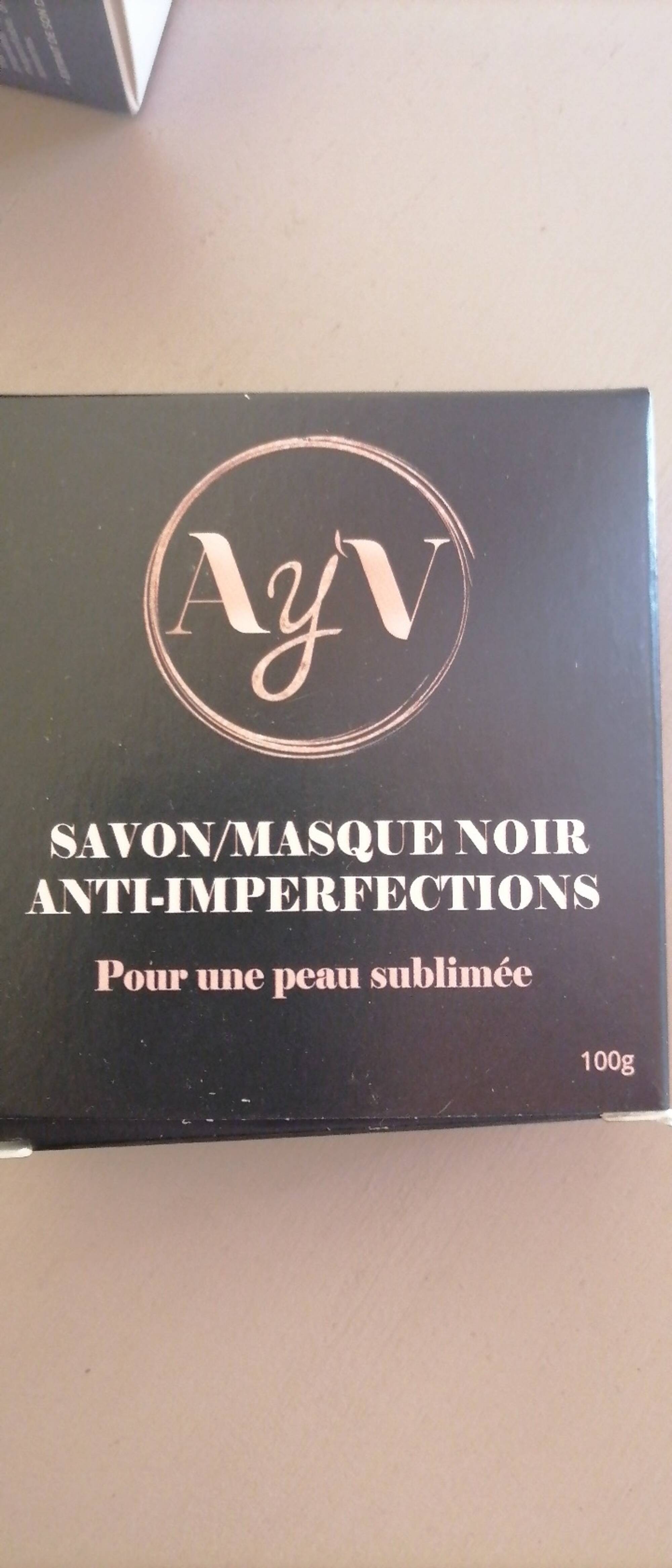 AY'V - Savon/masque noir - anti-imperfections