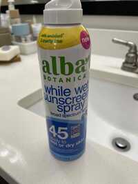 ALBA BOTANICA - While wet sunscreen spray