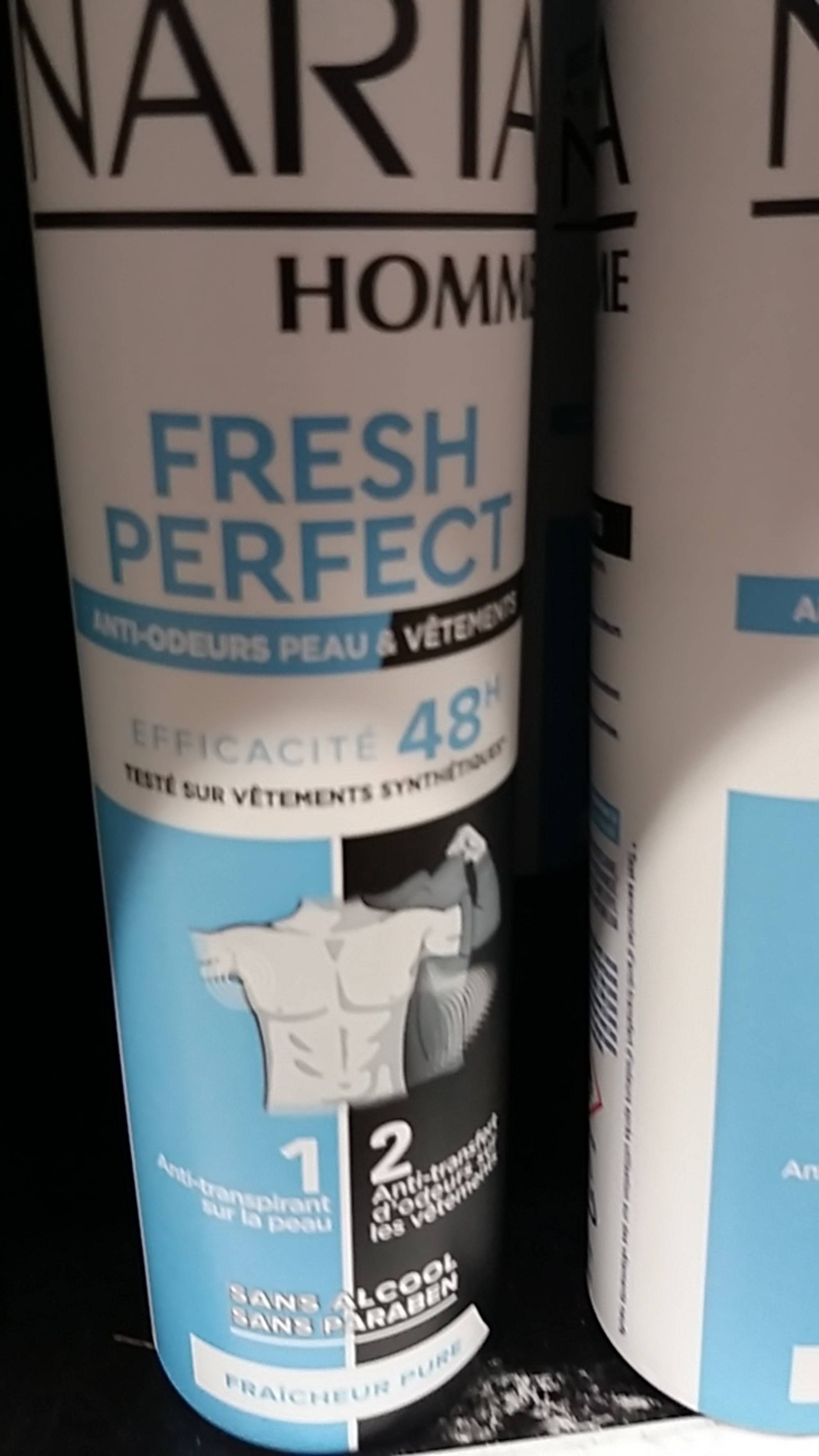 NARTA - Homme Fresh perfect - Anti-odeurs peau & vêtements 48h