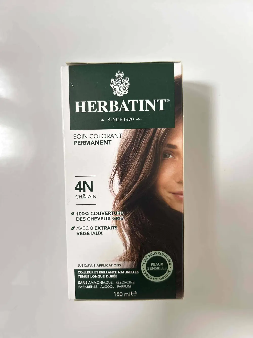 HERBATINT - Soin colorant permanent 4N châtain