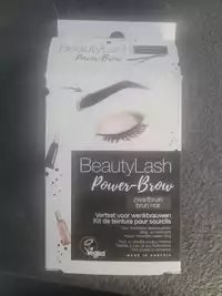 BEAUTY LASH - Power-brow - Kit de teinture pour sourcils brun noir
