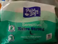 PURE SOFT - Sensitive extra strong - Moist toilet paper