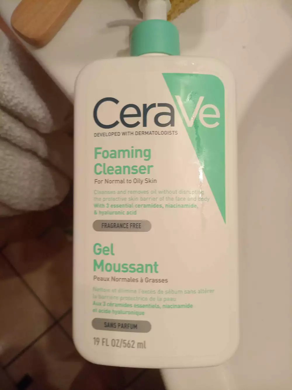 CERAVÉ - Gel moussant sans parfum