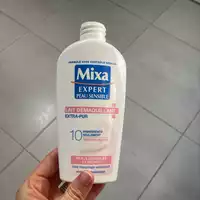 MIXA - Peaux seinsibles et sèches - Lait démaquillant extra-pur
