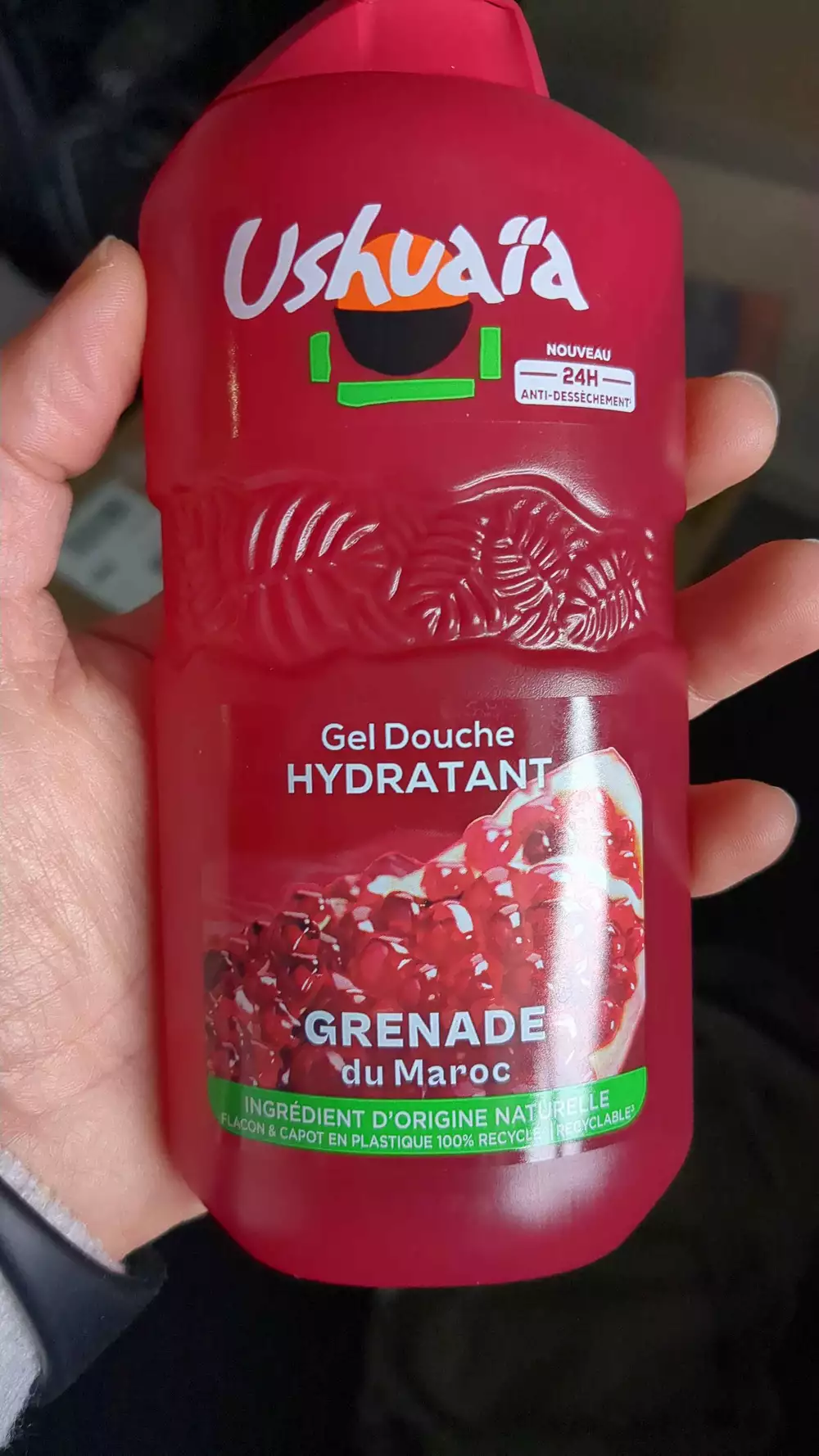 USHUAÏA - Gel douche hydratant grenade du Maroc