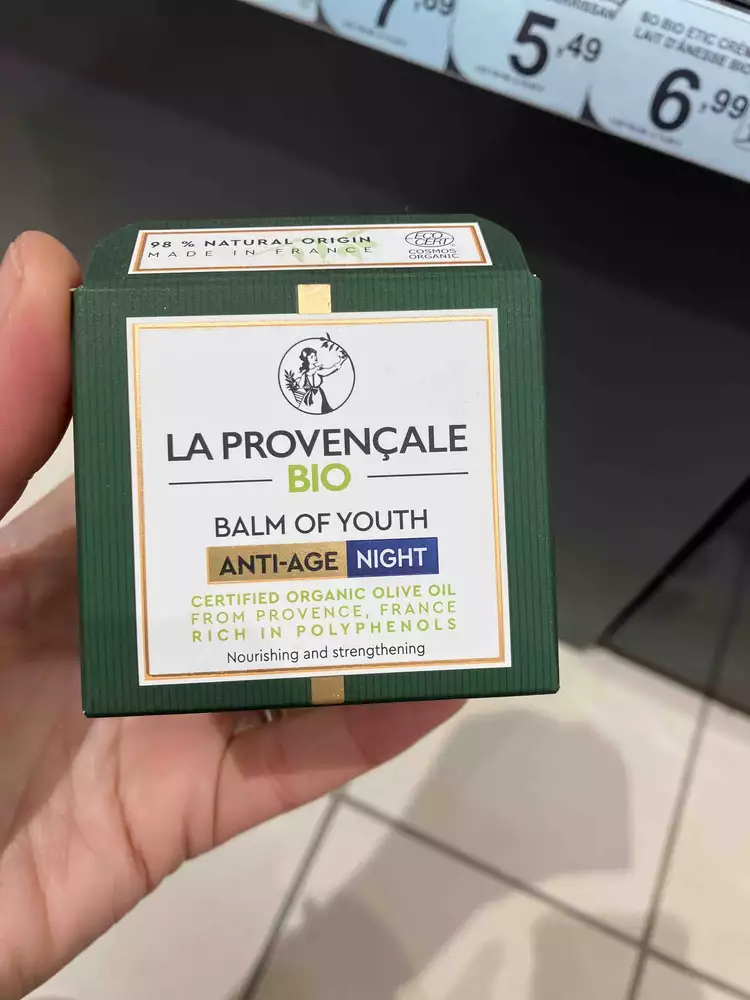 LA PROVENÇALE BIO - Balm of youth anti-âge night
