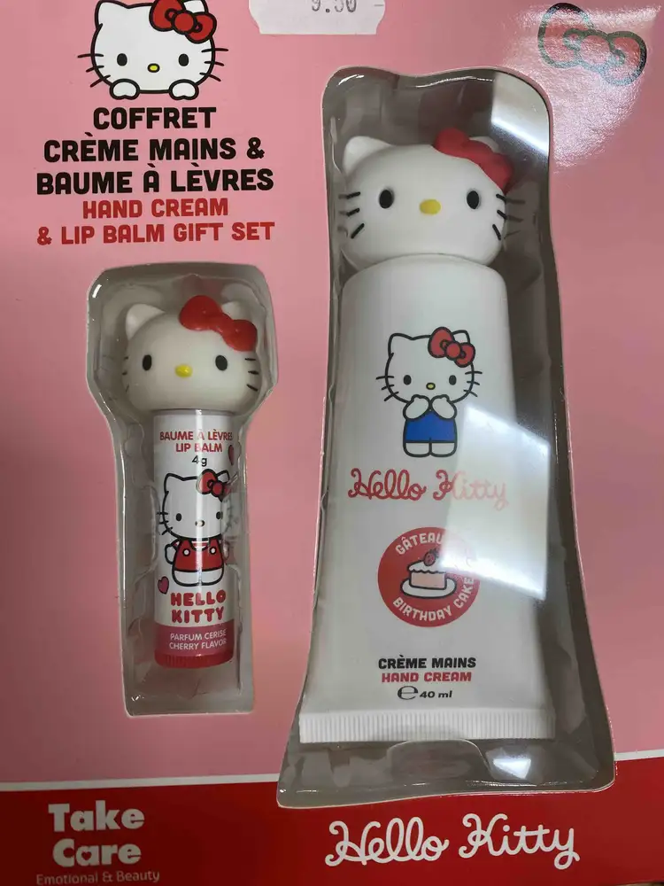 HELLO KITTY - Coffret crème mains & baume à lèvres