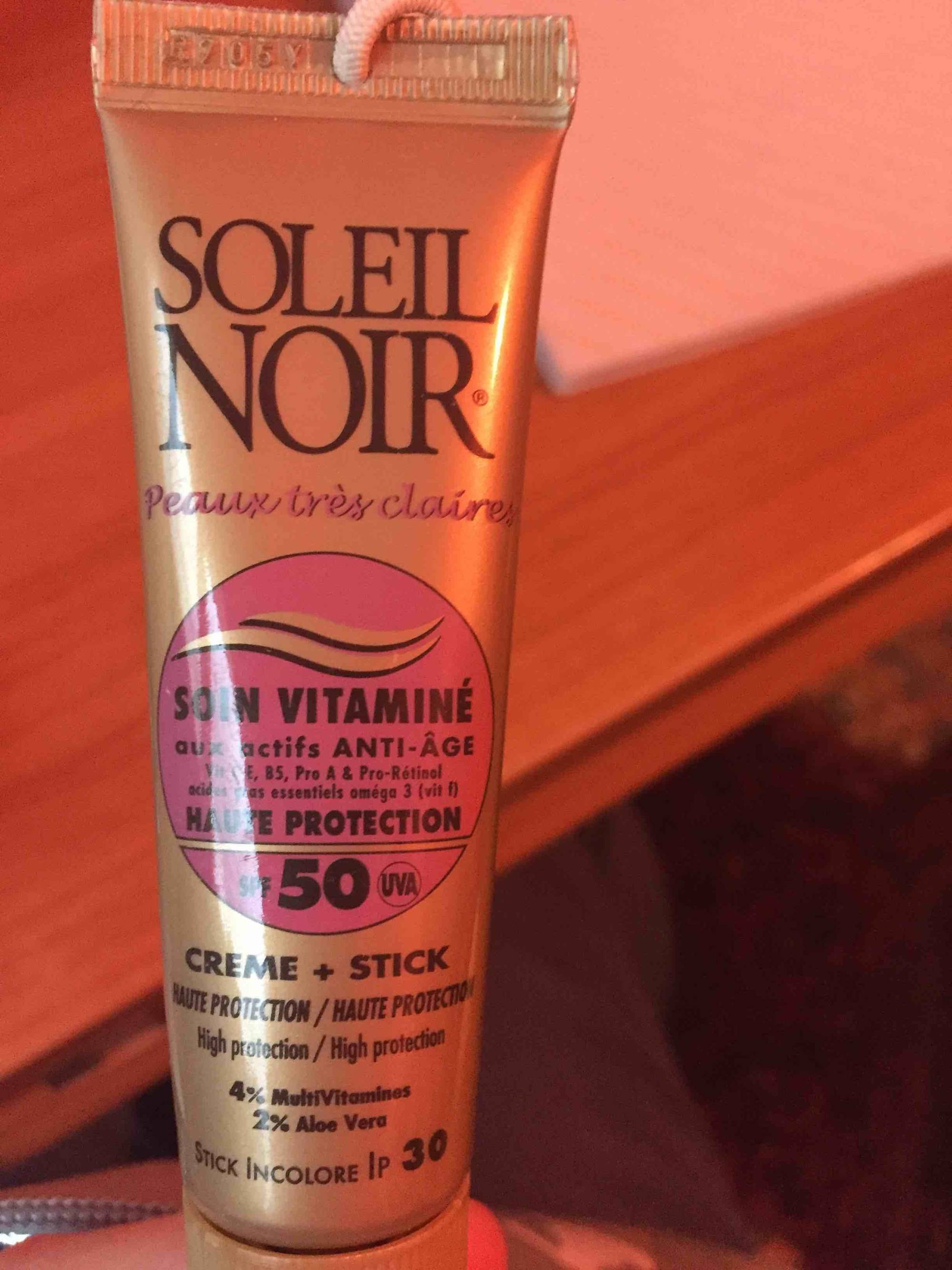 SOLEIL NOIR - Soin Vitaminé SPF 50 + Stick incolore LP 30