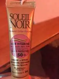 SOLEIL NOIR - Soin Vitaminé SPF 50 + Stick incolore LP 30